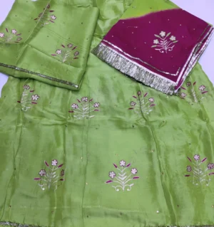 Upada Silk Pure Odhna Aari Tari Handwork Poshak