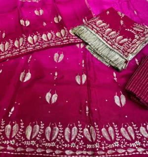 Upada Silk Pure Odhna Pittan Machine Work