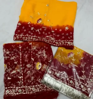 Piliya Half Pure Pittan Machine Work Poshak