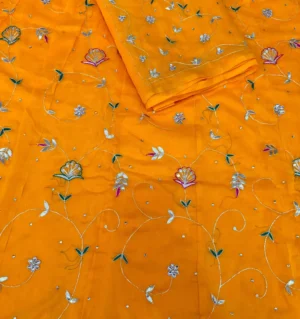 Half Pure Aari Gotta Patti Handwork Poshak