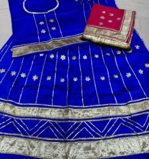 Satin Laffa Machine Work Poshak