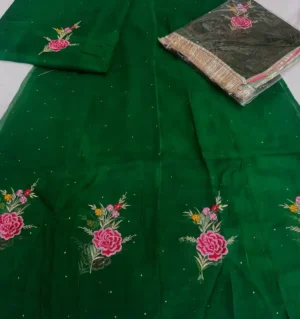 Half Pure Embroidery Poshak