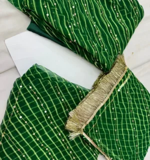 Lehariya Aari Tari Handwork Poshak