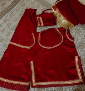 Satin Half Pure Odhani Poshak