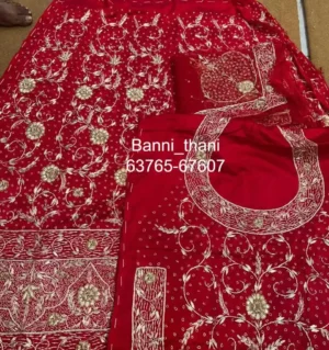 Bember Satin Pure Thakurji Odhna Zardosi Handwork Poshak