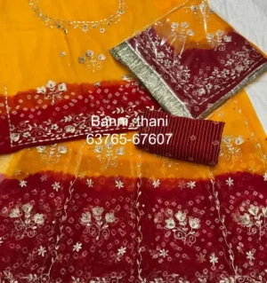 Half Pure Piliya Pittan Machine Work Poshak