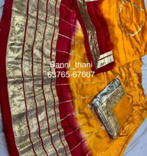 Satin Piliya Half Pure Odhna Poshak