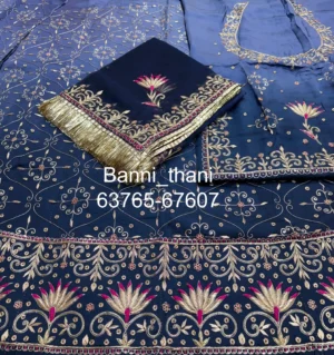 Bember Satin Pure Thakurji Odhna Zardosi Handwork Poshak