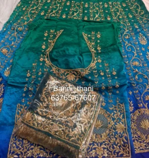 Pure Silk Pure Thakurji Odhni Zardosi Handwork Poshak