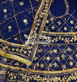 Half Pure Fabric Gotta Patti Work