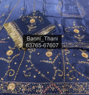 Upada Silk Pure Odhna Zardosi Handwork Poshak
