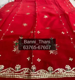 Upada Silk Pure Odhna Gotta Patti Handwork Poshak