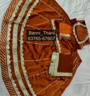 Satin Fabric Half Pure Odhna Poshak