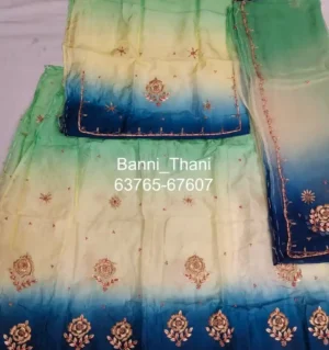 Upada Silk Pure Odhna Zardosi Handwork Poshak