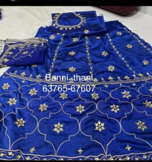 Bember Satin Pure Odhna Danka Handwork Poshak
