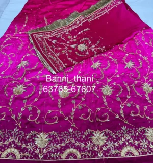Bember Satin Pure Odhna Danka Handwork Poshak