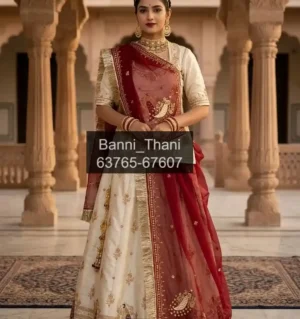 Tissue fabric Pure thakurji odhni Zardosi handwork