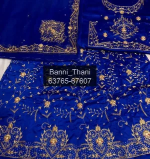 Bember satin Pure thakurji odhni Zardosi Poshak