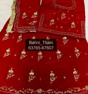 Natural crepe Pure thakurji odhni handwork Poshak
