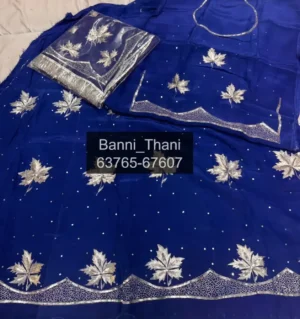 Natural crepe Pure thakurji odhni handwork Poshak