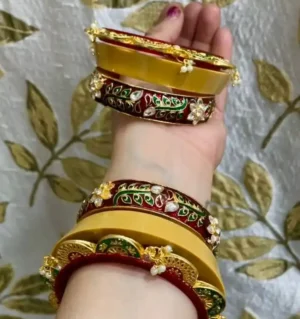 Rajputi Oil Painted Bur Dhalu Chura