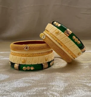 Trending Rajputi Bur Dhalu Chura With Gold Polish Aanwla for Women's