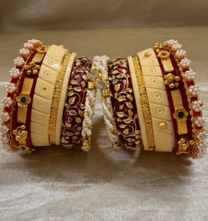 Trending Rajputi Bur Dhalu Chura With Gold Polish Aanwla for Women's