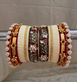 Rajputi Oil Painted Bur Dhalu Chura