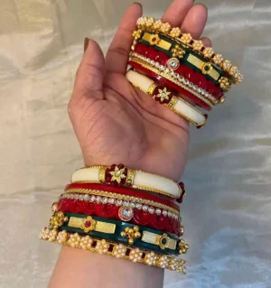 Rajputi Oil Painted Bur Dhalu Chura