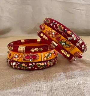 Rajputi Oil Painted Bur Dhalu Chura