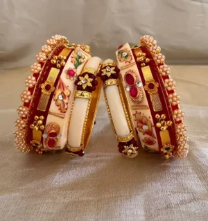 Rajputi Oil Painted Bur Dhalu Chura