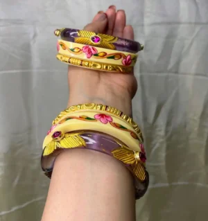 Trending Rajputi Oil Painted Bur Dhalu Chura for Women's