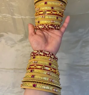 Rajputi Oil Painted Bur Dhalu Chura