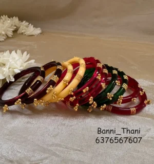 Crystal Seep Ghungroo Bangle